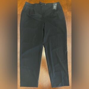 NWT LOFT sz 12 Seasonless Stretch Black Trousers